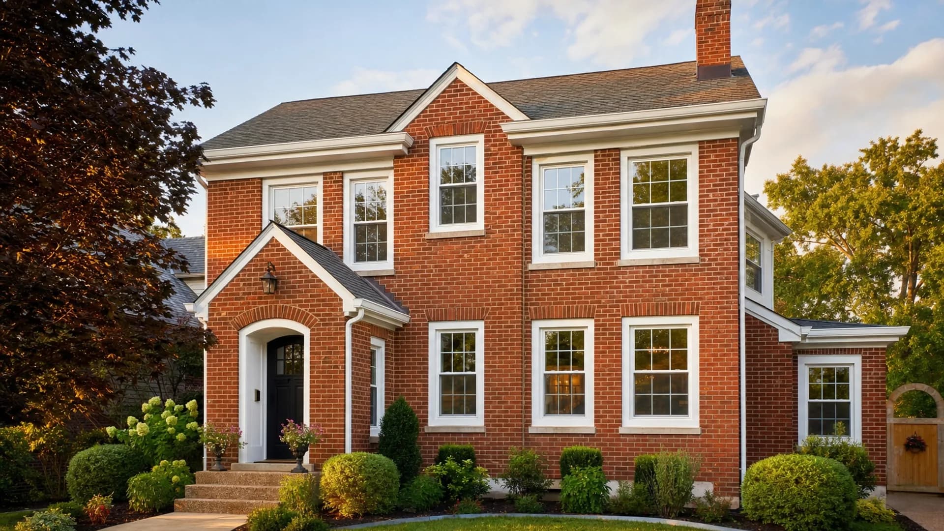 Exterior of a St. Louis home fitted with new Andersen windows