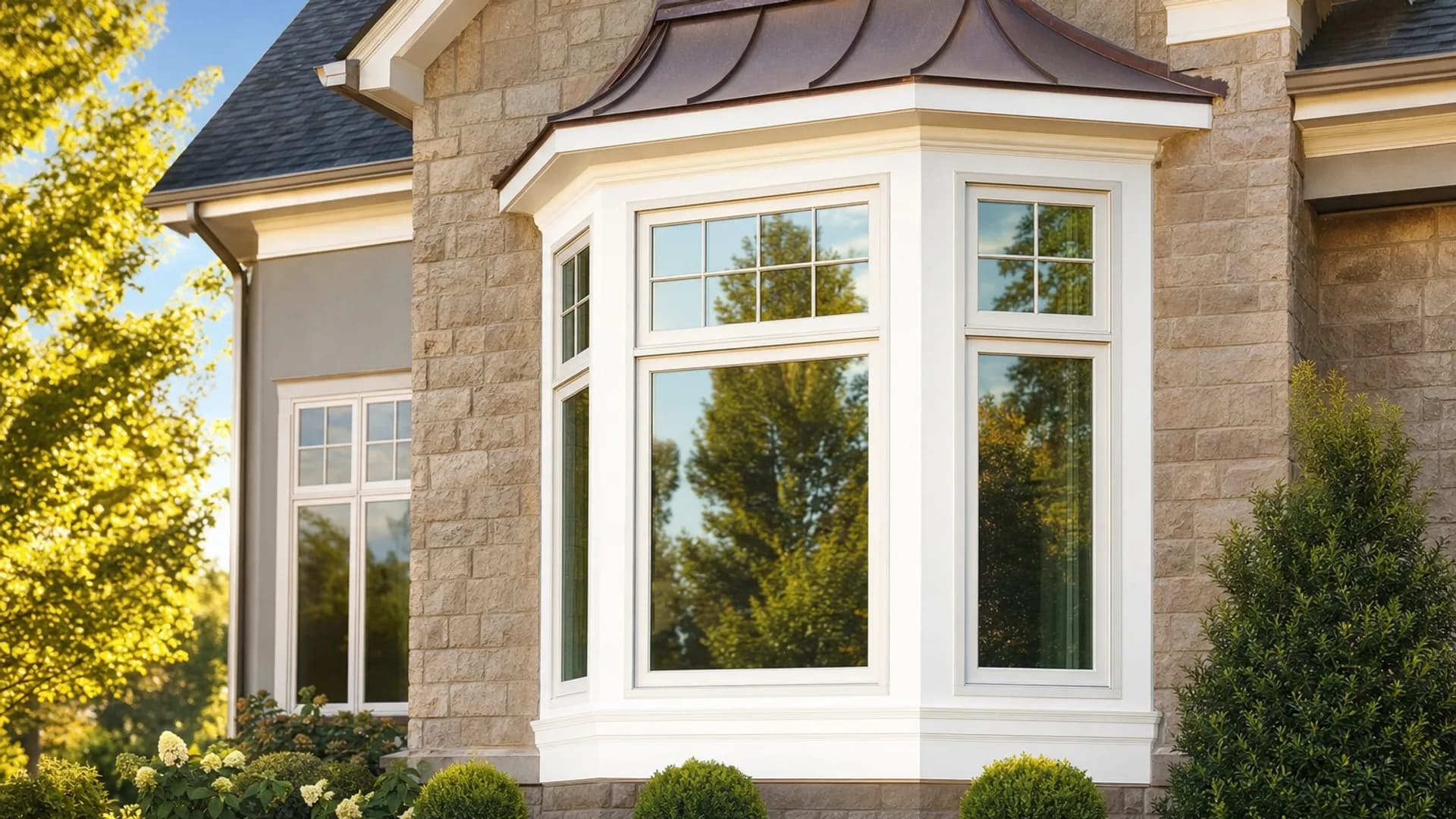 A bay window installed on a St. Louis home