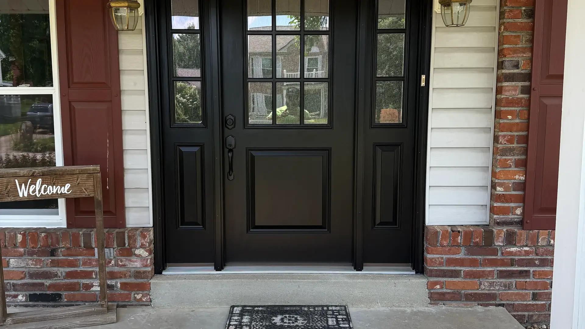 A new entry door installed on a St. Louis home