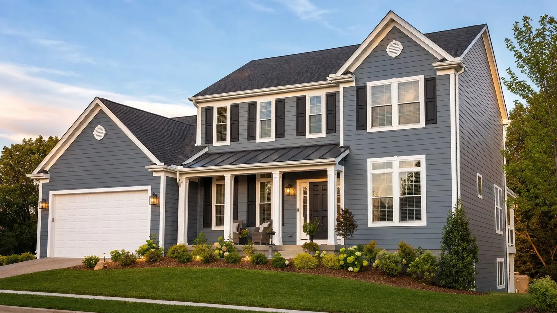 A St. Charles home after a full siding replacement